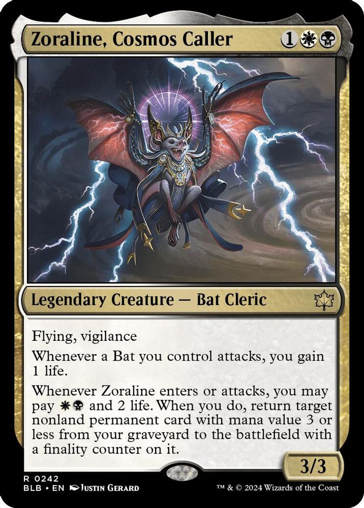 Zoraline, Cosmos Caller · 242 · Bloomburrow · Non-foil