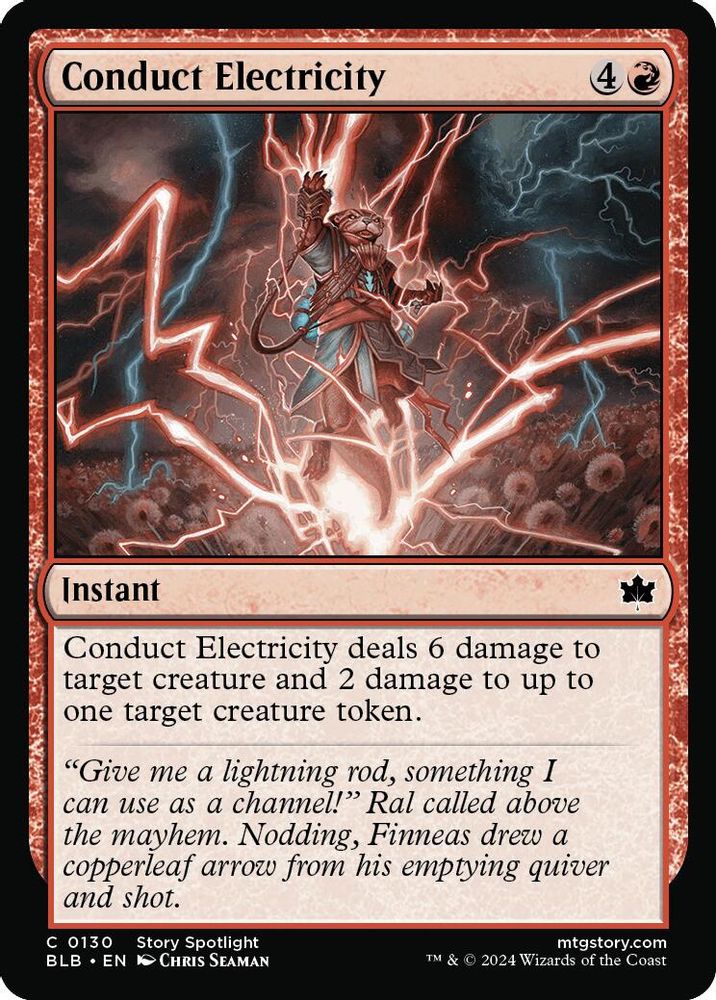 Conduct Electricity · 130 · Bloomburrow · Non-foil