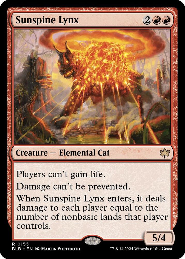 Sunspine Lynx · 155 · Bloomburrow · Non-foil