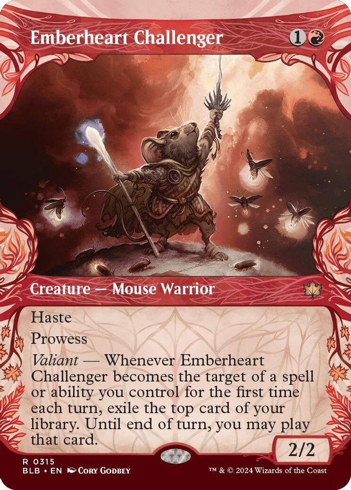 Emberheart Challenger (Showcase) · 315 · Bloomburrow · Foil