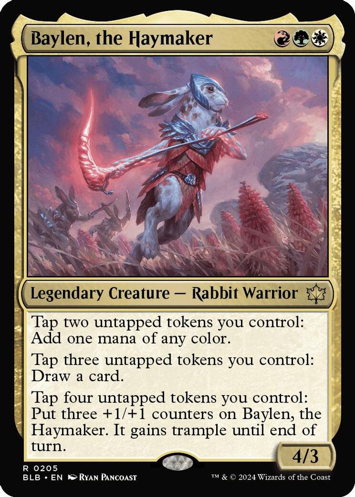 Baylen, the Haymaker · 205 · Bloomburrow · Foil