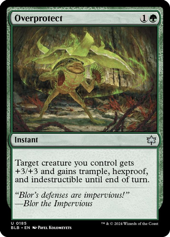 Overprotect · 185 · Bloomburrow · Foil