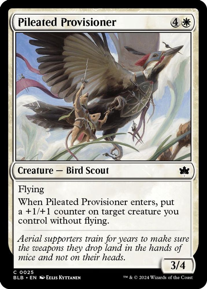 Pileated Provisioner · 25 · Bloomburrow · Non-foil