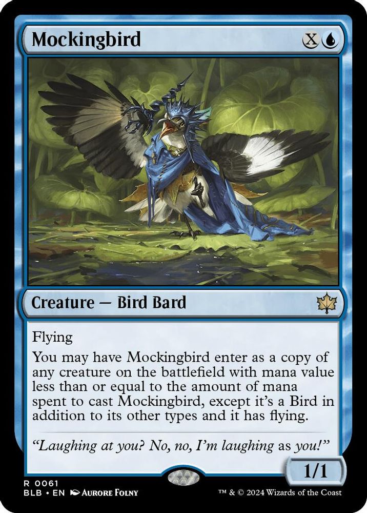 Mockingbird · 61 · Bloomburrow · Foil