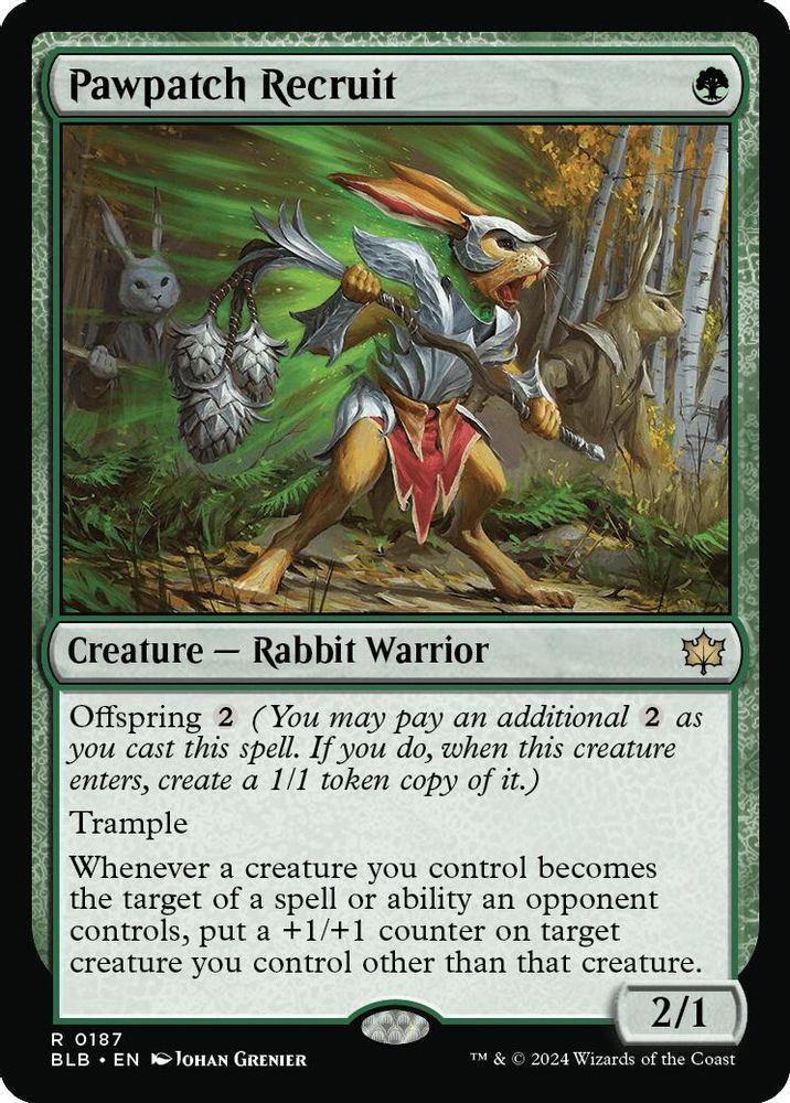 Pawpatch Recruit · 187 · Bloomburrow · Non-foil
