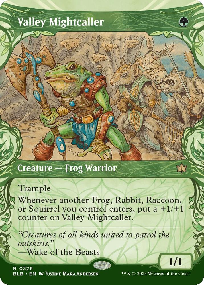 Valley Mightcaller (Showcase) · 326 · Bloomburrow · Non-foil