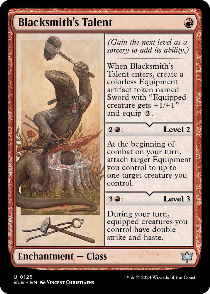 Blacksmith's Talent · 125 · Bloomburrow · Non-foil