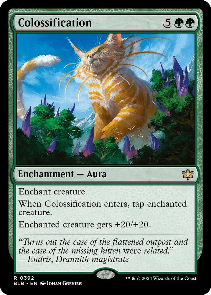 Colossification · 392 · Bloomburrow · Non-foil