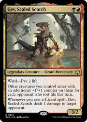 Gev, Scaled Scorch · 214 · Bloomburrow · Non-foil
