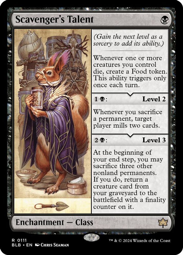 Scavenger's Talent · 111 · Bloomburrow · Non-foil