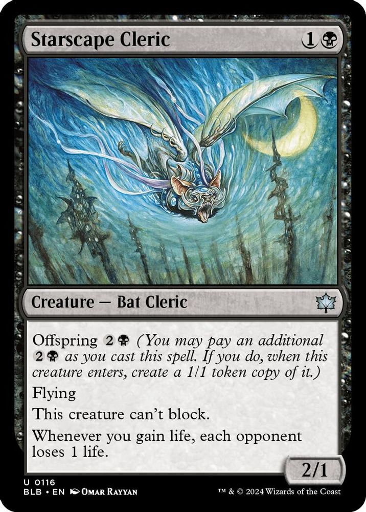 Starscape Cleric · 116 · Bloomburrow · Non-foil