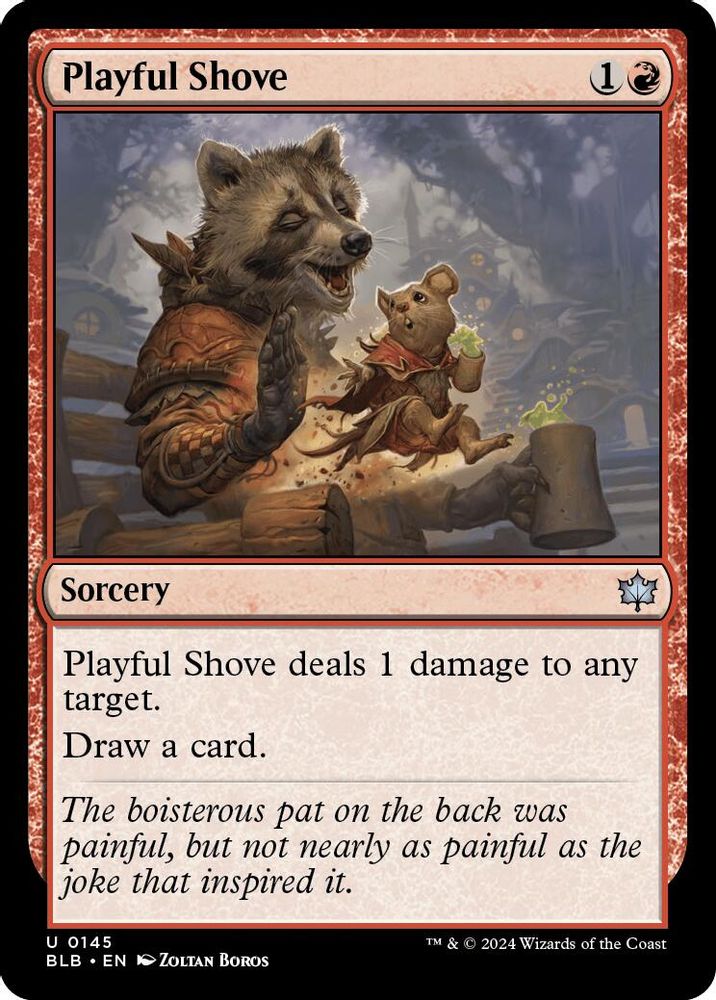 Playful Shove · 145 · Bloomburrow · Non-foil