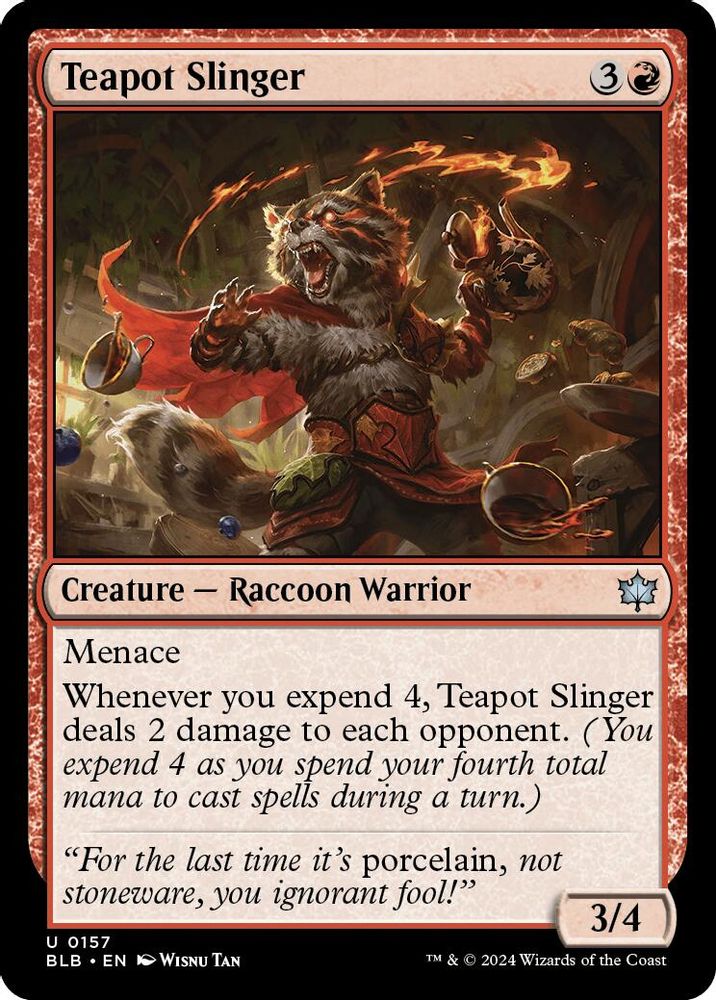 Teapot Slinger · 157 · Bloomburrow · Non-foil