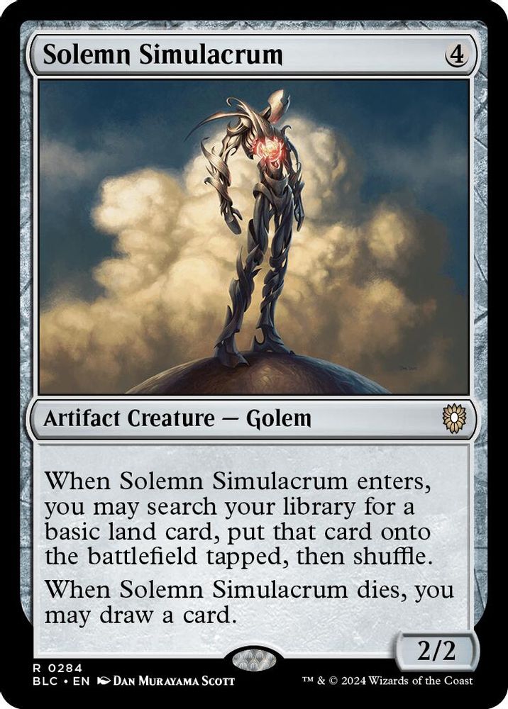 Solemn Simulacrum · 284 · Commander: Bloomburrow · Non-foil