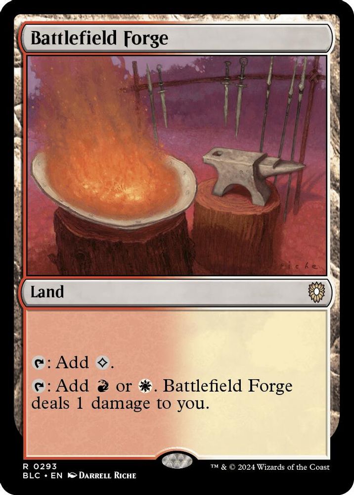 Battlefield Forge · 293 · Commander: Bloomburrow · Non-foil