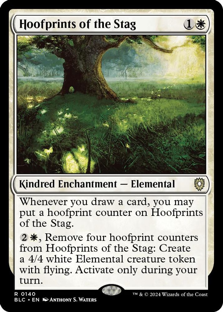 Hoofprints of the Stag · 140 · Commander: Bloomburrow · Non-foil