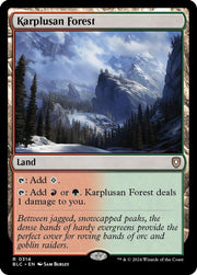 Karplusan Forest · 314 · Commander: Bloomburrow · Non-foil