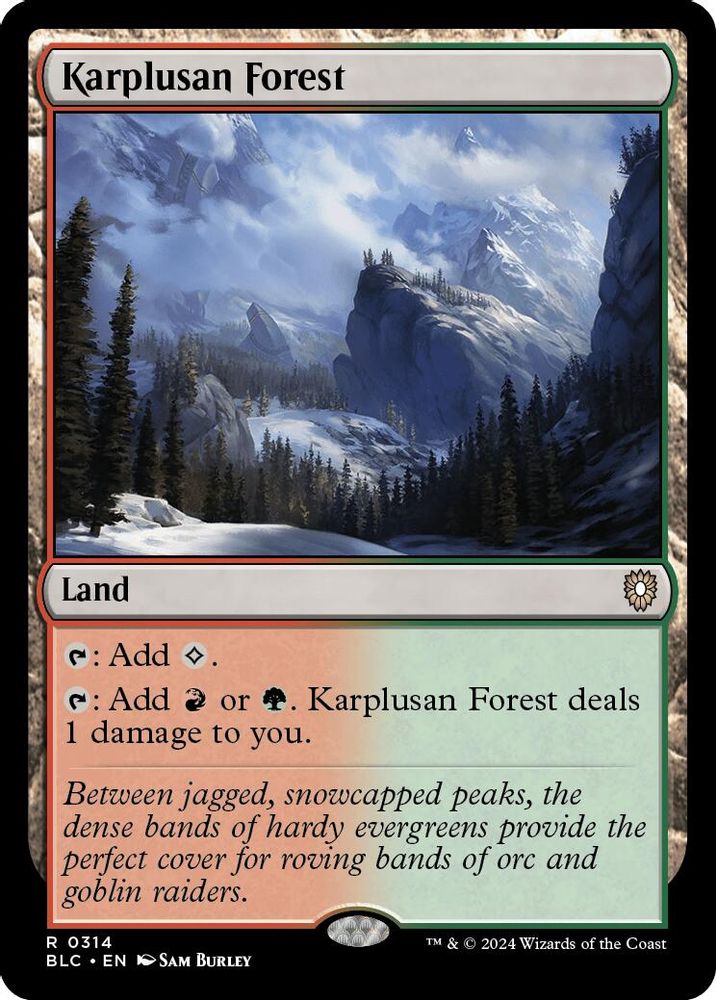 Karplusan Forest · 314 · Commander: Bloomburrow · Non-foil
