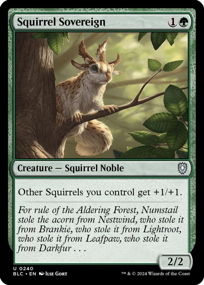 Squirrel Sovereign · 240 · Commander: Bloomburrow · Non-foil