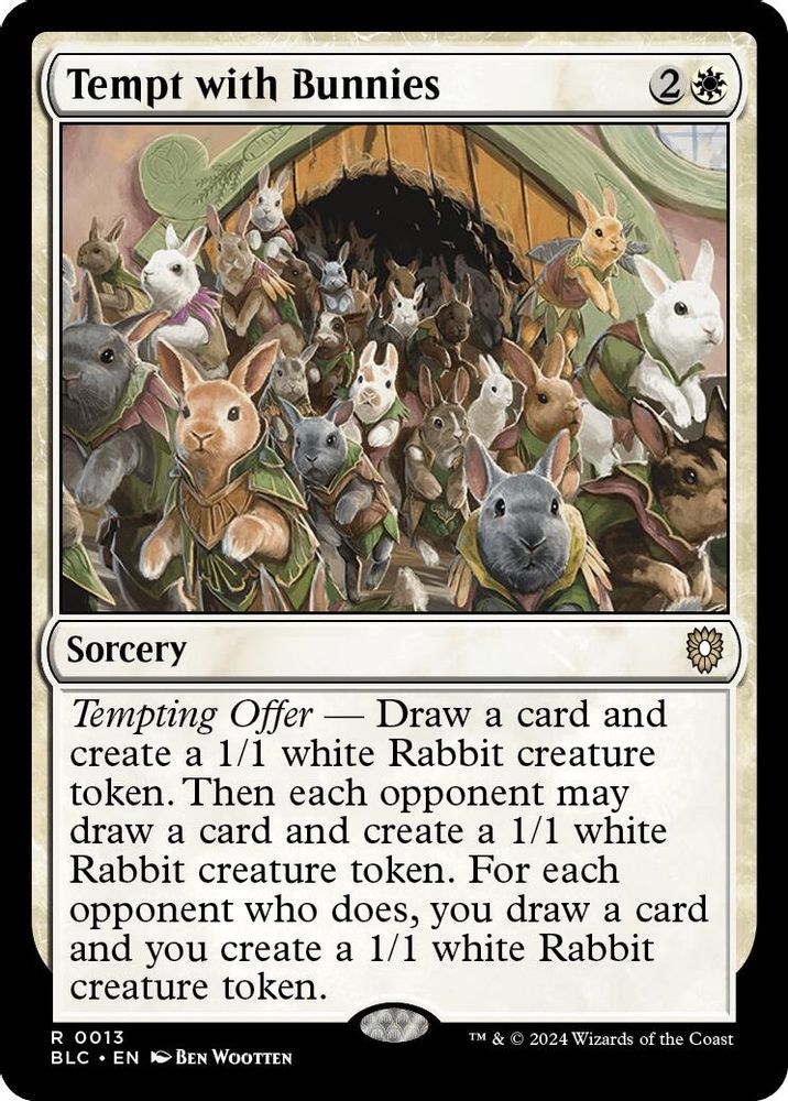 Tempt with Bunnies · 13 · Commander: Bloomburrow · Non-foil