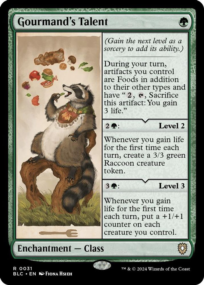 Gourmand's Talent · 31 · Commander: Bloomburrow · Non-foil