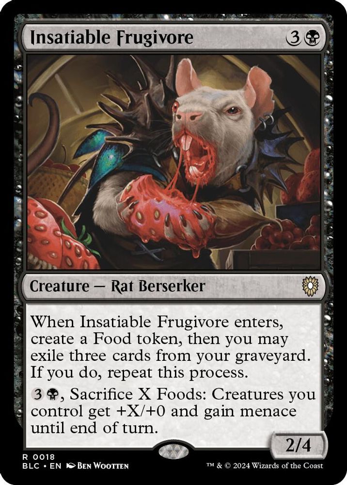 Insatiable Frugivore · 18 · Commander: Bloomburrow · Non-foil