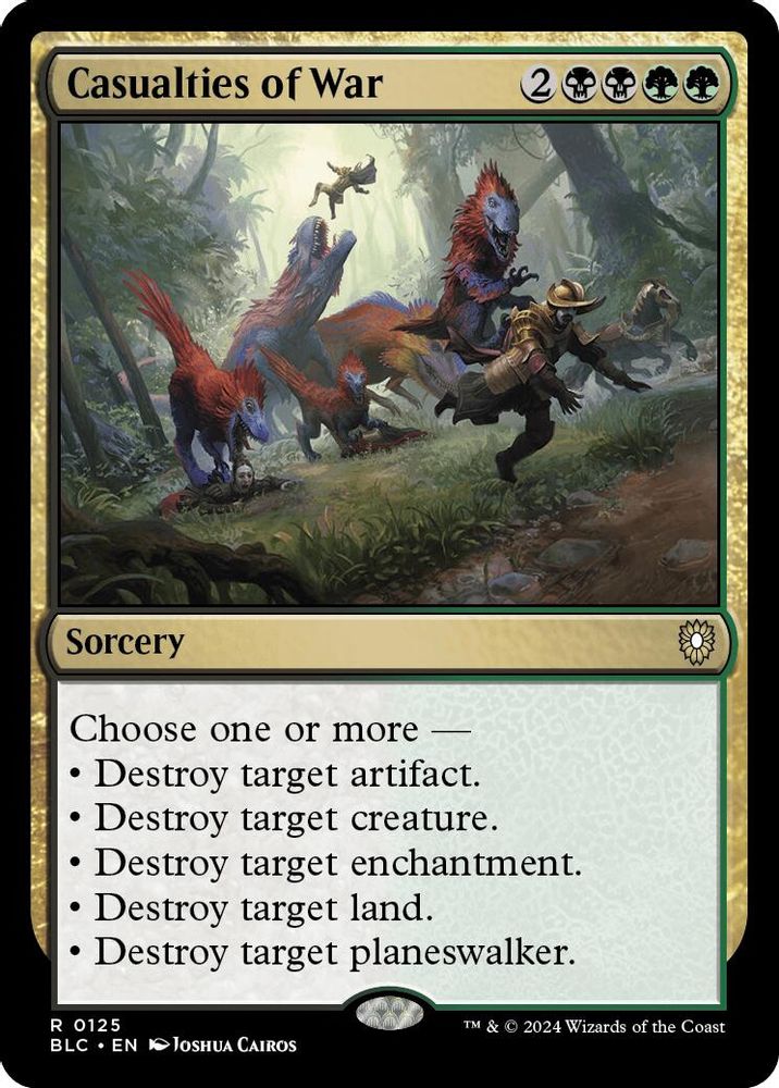 Casualties of War · 125 · Commander: Bloomburrow · Non-foil