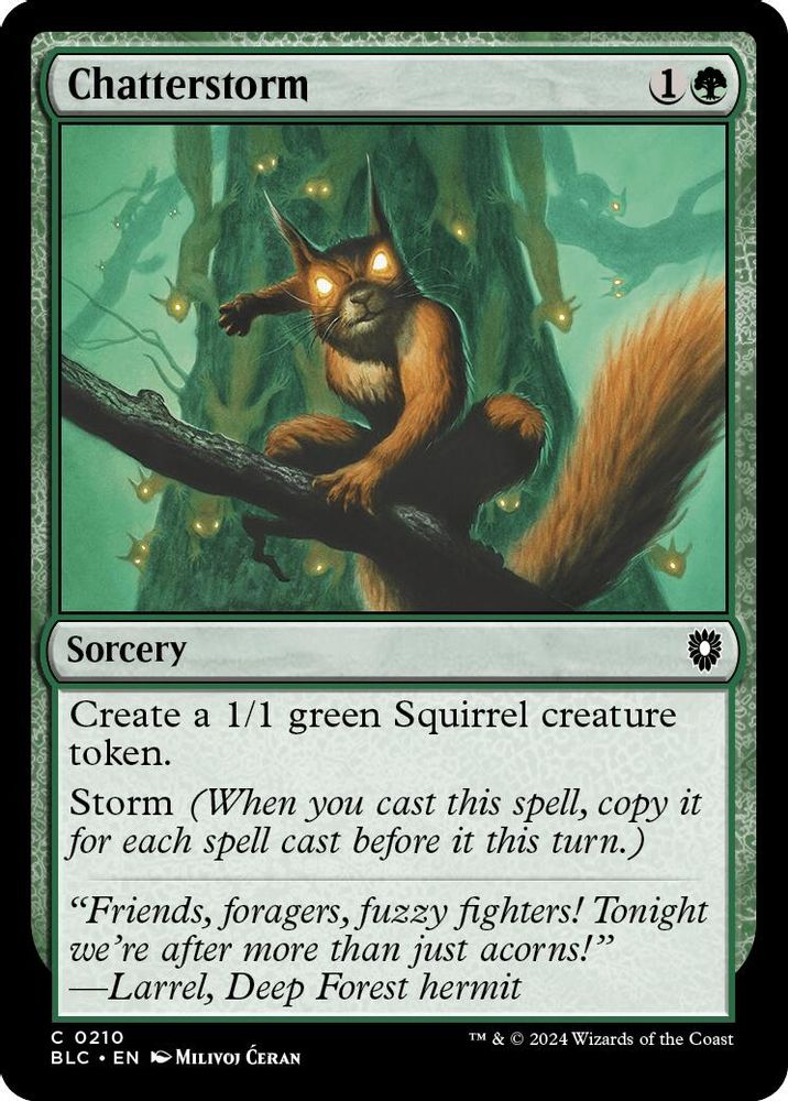 Chatterstorm · 210 · Commander: Bloomburrow · Non-foil