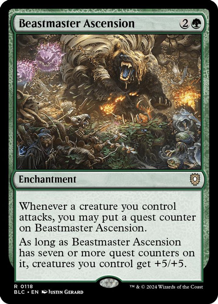 Beastmaster Ascension · 118 · Commander: Bloomburrow · Non-foil