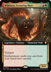 Wildsear, Scouring Maw (Extended Art) · 44 · Commander: Bloomburrow · Foil