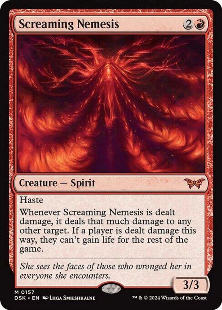 Screaming Nemesis · 157 · Duskmourn: House of Horror · Non-foil