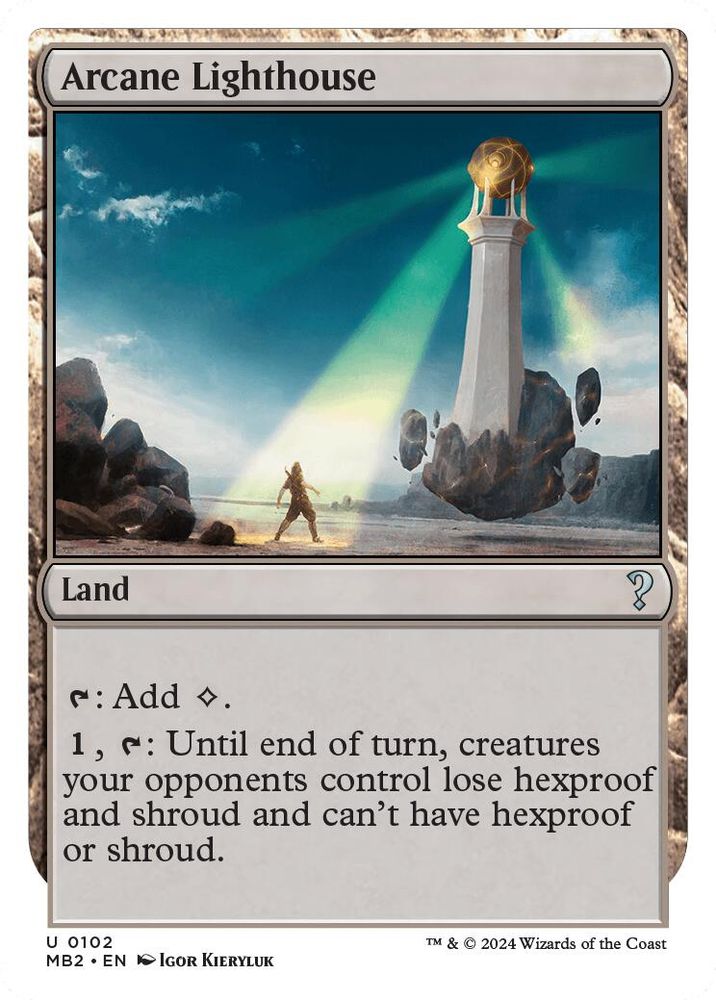 Arcane Lighthouse (White Border) · 102 · Mystery Booster 2 · Non-foil