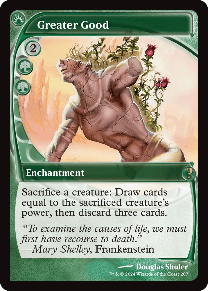 Greater Good (Future Sight) · 207 · Mystery Booster 2 · Non-foil