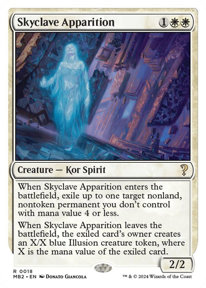 Skyclave Apparition (White Border) · 18 · MB2 · Non-foil