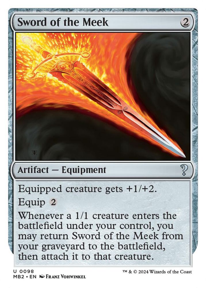 Sword of the Meek (White Border) · 98 · MB2 · Non-foil