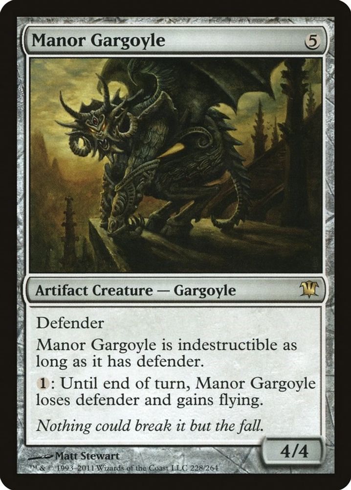 Manor Gargoyle · 228 · ISD · Non-foil