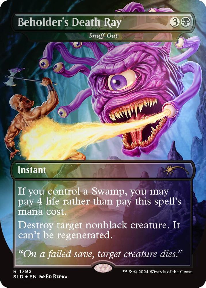 Beholder's Death Ray - Snuff Out · 1792 · Secret Lair Drop Series · Rainbow Foil