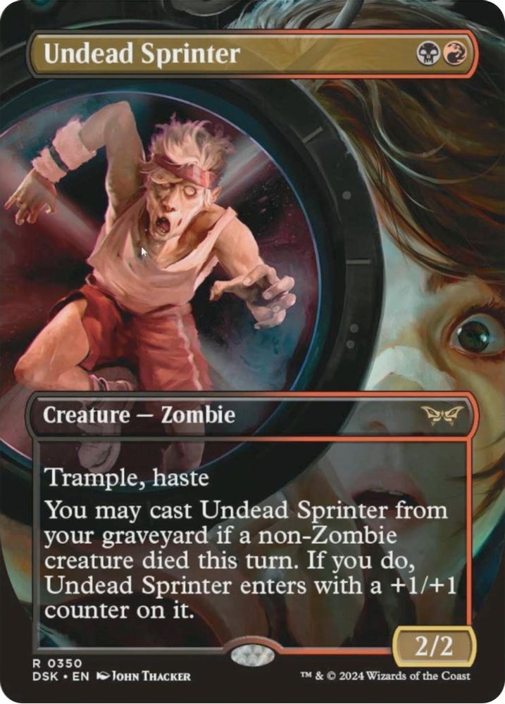 Undead Sprinter (Borderless) · 350 · Duskmourn: House of Horror · Non-foil