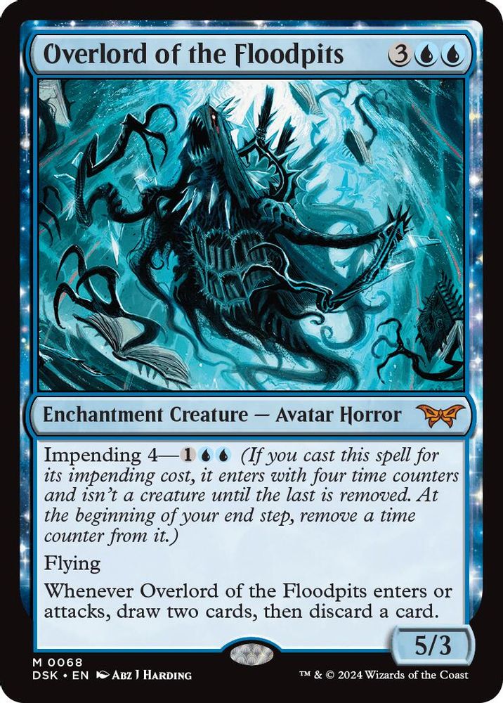 Overlord of the Floodpits · 68 · Duskmourn: House of Horror · Non-foil