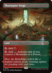 Thornspire Verge (Borderless) · 333 · Duskmourn: House of Horror · Non-foil