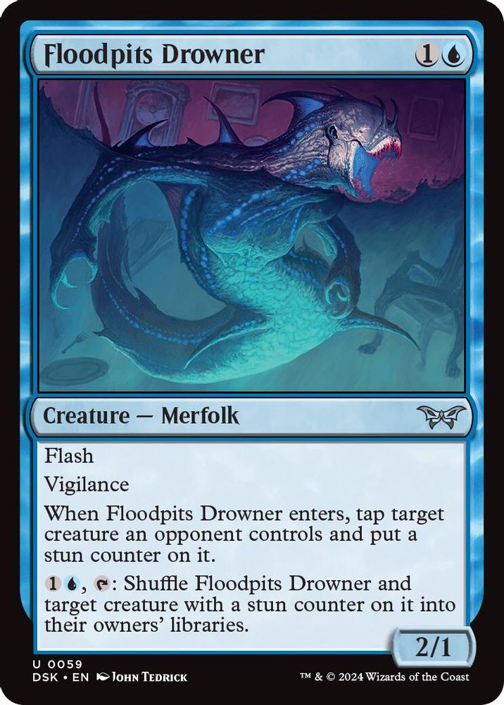Floodpits Drowner · 59 · Duskmourn: House of Horror · Non-foil