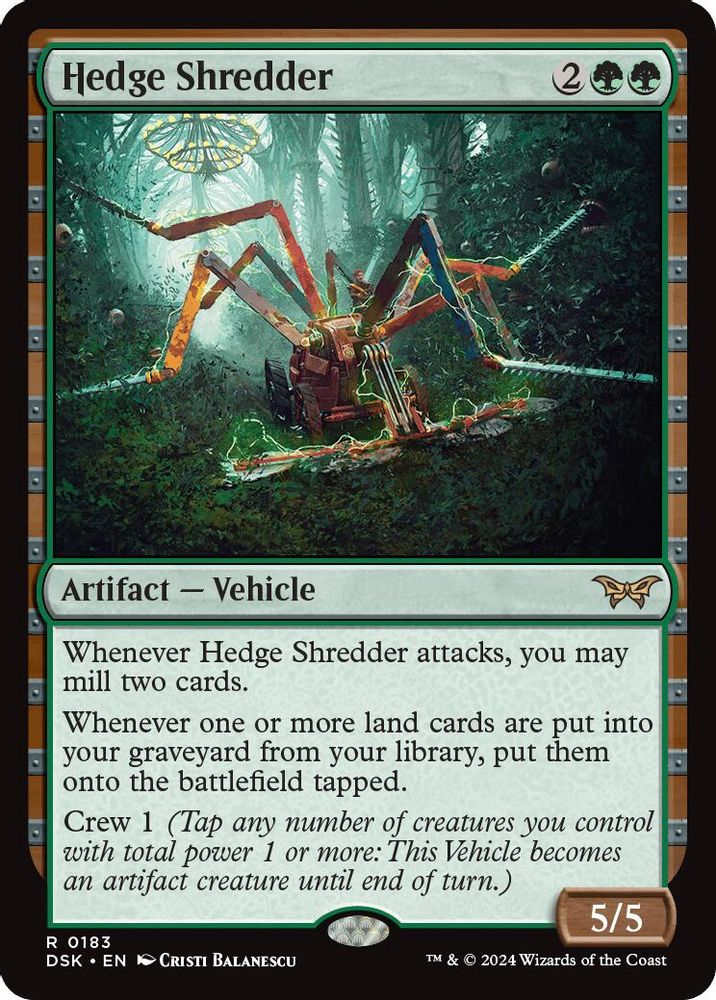 Hedge Shredder · 183 · Duskmourn: House of Horror · Non-foil