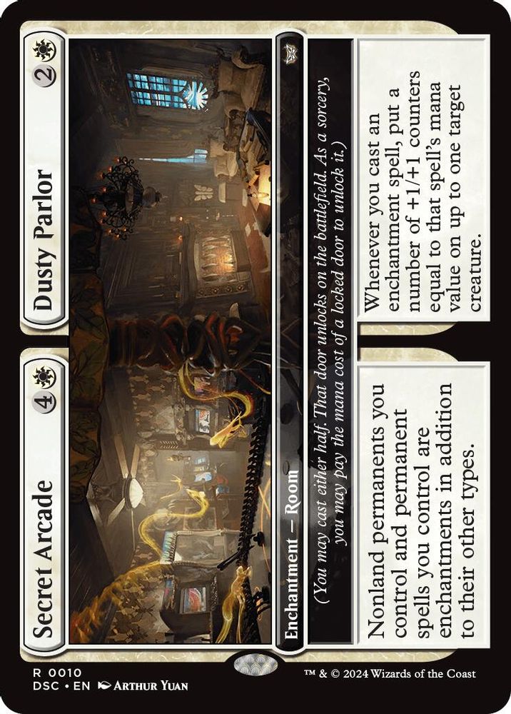 Secret Arcade // Dusty Parlor · 10 · Commander: Duskmourn: House of Horror · Non-foil