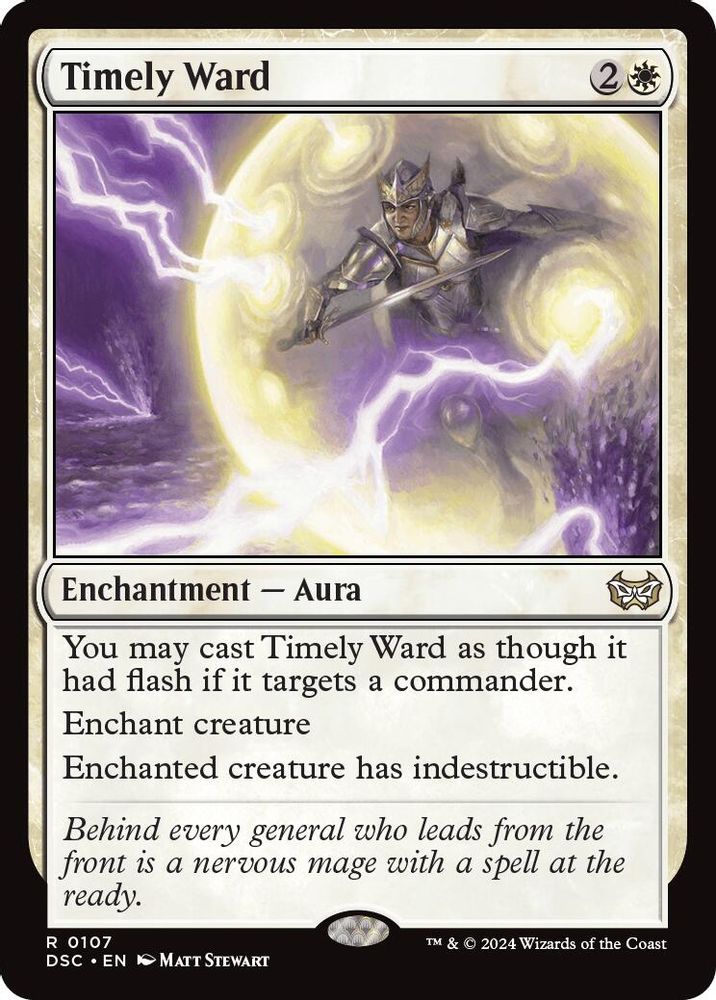 Timely Ward · 107 · Commander: Duskmourn: House of Horror · Non-foil