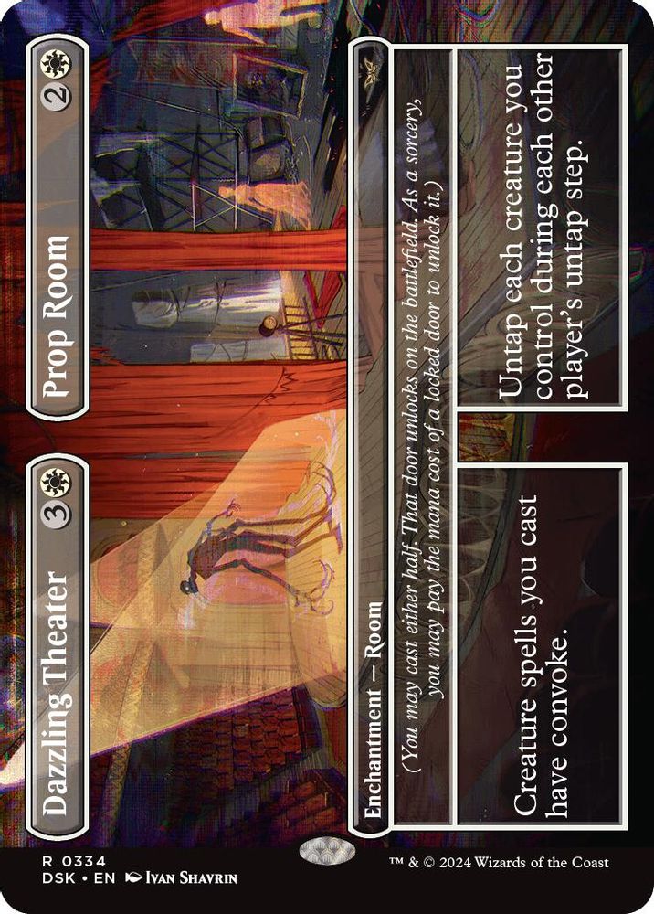 Dazzling Theater // Prop Room (Borderless) · 334 · Duskmourn: House of Horror · Non-foil