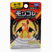 Pokemon MS-15 Charizard - Small orange Charizard figurine with wings and tail flame in black and red Takara Tomy blister pack.