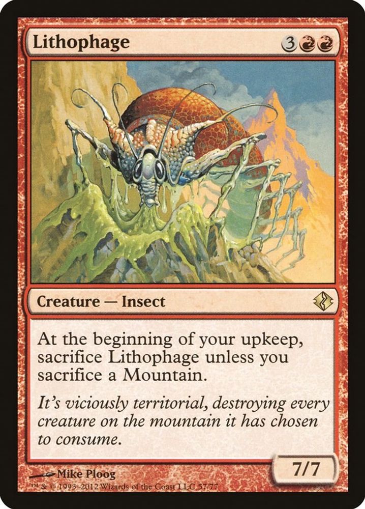 Lithophage · 57 · Duel Decks: Venser vs. Koth · Non-foil
