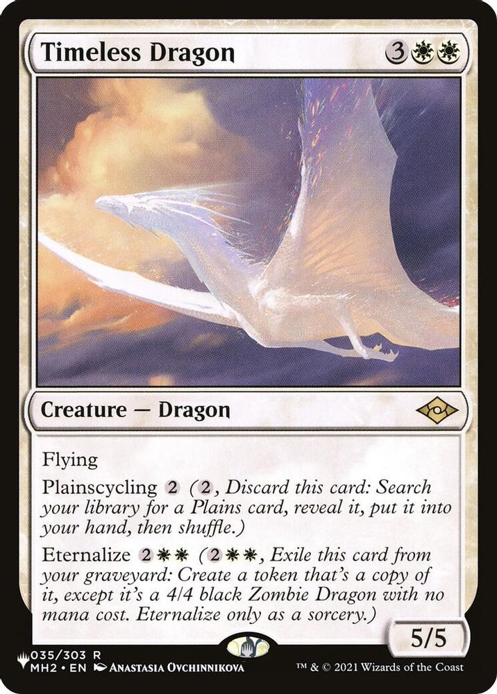 Timeless Dragon · 035/303 · The List Reprints · Non-foil