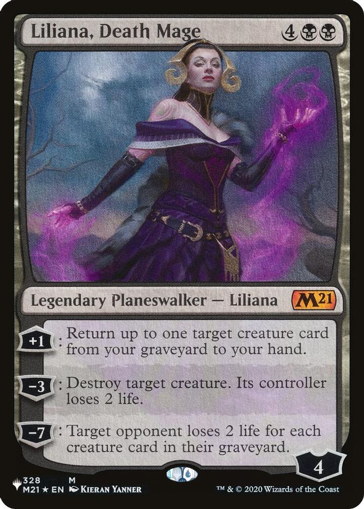 Liliana, Death Mage · 328/274 · PLST · Non-foil