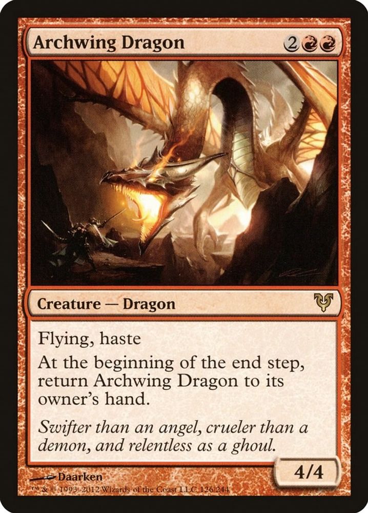 Archwing Dragon · 126 · Avacyn Restored · Non-foil